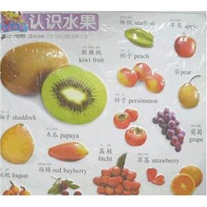 認(rèn)識水果早教啟蒙雙語立體掛圖掛圖大王 認(rèn)識水果早教啟蒙雙語立體掛圖掛圖大王